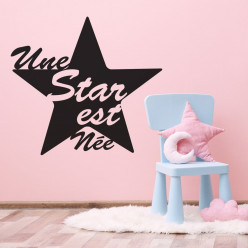 Stickers citation une star est née