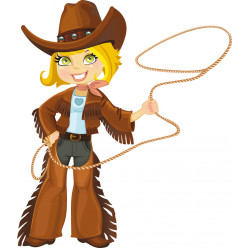 Stickers cowgirl