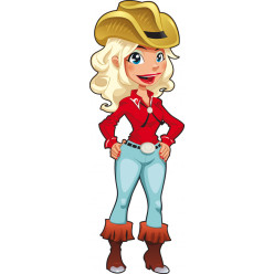 Stickers cowgirl