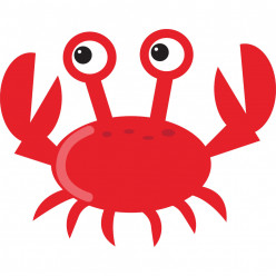 Stickers crabe