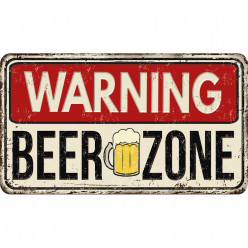 Stickers Cuisine Warning Beer Zone