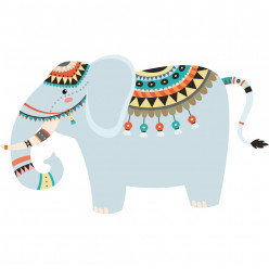 Stickers éléphant indien