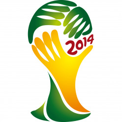 Stickers Foot Coupe du monde Brésil 2014