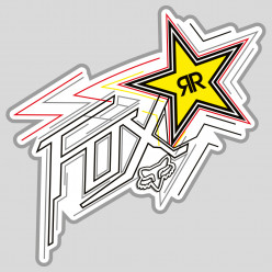 Stickers fox racing rockstar