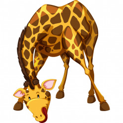 Stickers girafe