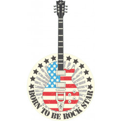 Stickers guitare usa