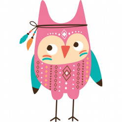 Stickers hibou indien