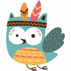 Stickers hibou indien