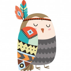 Stickers hibou indien