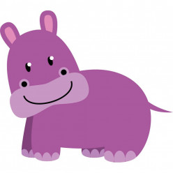 Stickers hippopotame