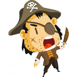 Stickers jeune pirate