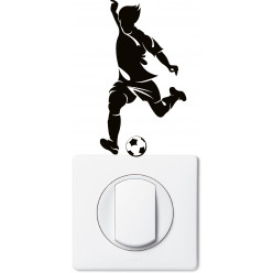 Stickers joueur de foot pour prise et interrupteur