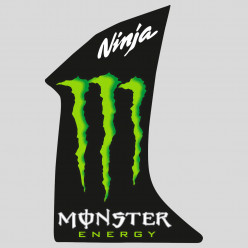 Stickers kawasaki ninja zx-r monster energy