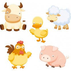 Stickers kit animaux