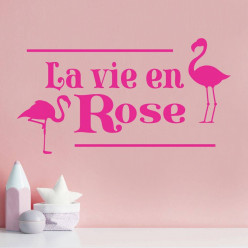 Stickers la vie en rose