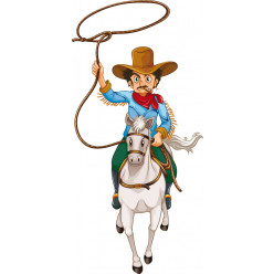 Stickers lasso cowboy