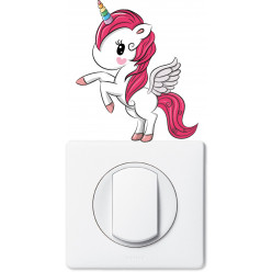 Stickers licorne pour prise et interrupteur