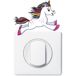 Stickers licorne pour prise et interrupteur