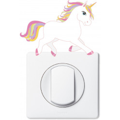 Stickers licorne pour prise et interrupteur