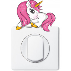 Stickers licorne pour prise et interrupteur