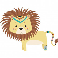 Stickers lion indien