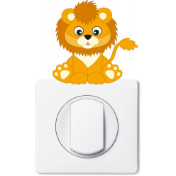 Stickers lion pour prise et interrupteur