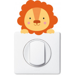 Stickers lion pour prise et interrupteur