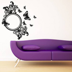 Stickers Miroir Papillons