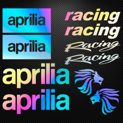 Stickers moto holographique - Aprilia Racing