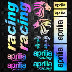 Stickers moto holographique - Aprilia Racing