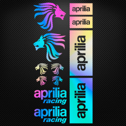 Stickers moto holographique - Aprilia Racing