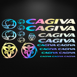 Stickers moto holographique - Cagiva