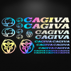 Stickers moto holographique - Cagiva