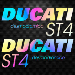 Stickers moto holographique - Ducati Desmodromico ST4