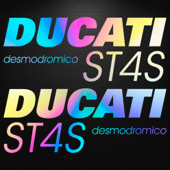 Stickers moto holographique - Ducati Desmodromico ST4S