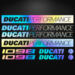 Stickers moto holographique - Ducati Performance 1098