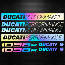 Stickers moto holographique - Ducati Performance 1098r