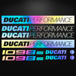 Stickers moto holographique - Ducati Performance 1098s