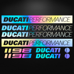 Stickers moto holographique - Ducati Performance 1198