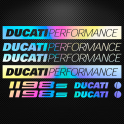 Stickers moto holographique - Ducati Performance 1198s