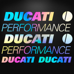 Stickers moto holographique - Ducati Performance