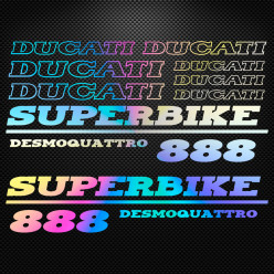 Stickers moto holographique - Ducati Superbike Desmoquattro 888