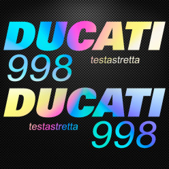 Stickers moto holographique - Ducati Testastretta 998
