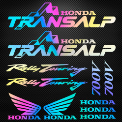 Stickers moto holographique - Honda Transalp 700V