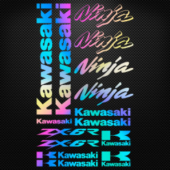 Stickers moto holographique - Kawasaki Ninja ZX-6R