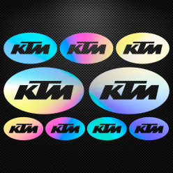 Stickers moto holographique - KTM