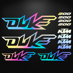 Stickers moto holographique - KTM DUKE 200