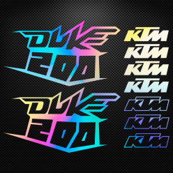 Stickers moto holographique - KTM DUKE 200