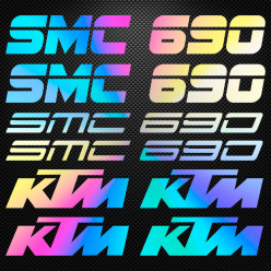 Stickers moto holographique - KTM SMC 690