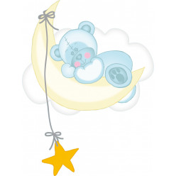 Stickers ourson rêveur